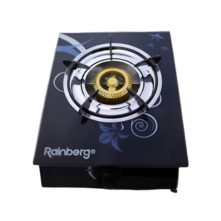 Плита газовая настольная 1 конфорка Rainberg RB-2230 кухонный одноконфорочный газ плита бытовая для дома RainbergPof-2230 фото