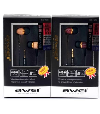 Вакуумные наушники для телефона AWEI ES-Q5 LambixPof-ES-Q5 фото