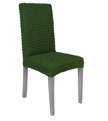 Комплект чехлов на стуле без оборки 6 штук (зеленый) YAAk-KS0603 фото