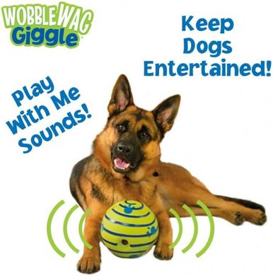 Интерактивная игрушка-мяч для собак Wobble Wag Giggle Ball Vener-6-83 фото