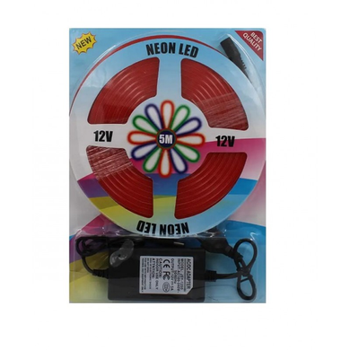 Стрічка силіконова LED NEON 5M RED 12V-220V Matrix7kmPof-00008216 фото