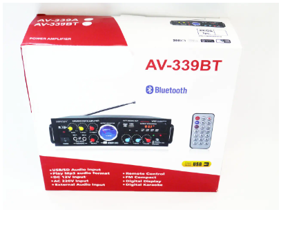 Усилитель звука AV-339B Bluetooth spar-1779 фото