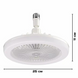 Лампа - вентилятор у патрон+пульт LED Multi-Function Fan Light E27 DomtePof-194 фото 4