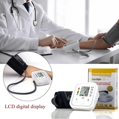 Автоматический тонометр для измерения давления пульса на запястье Blood Pressure Monitor CK-102S Matrix7kmPof-00005864 фото
