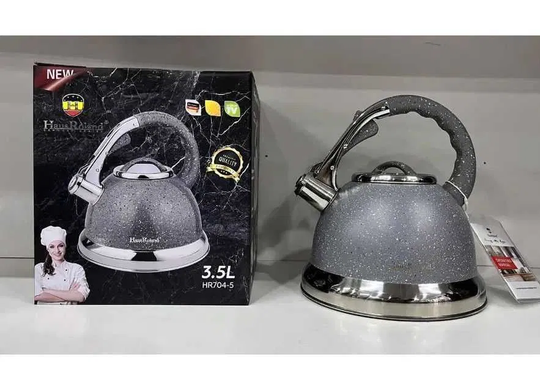 Чайник із гранітним покриттям, 3,5 л. зі свистком Higer Kitchen HR 704-5 HG-HR-704-5 фото