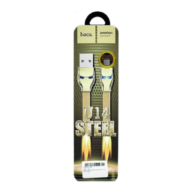 Кабель Hoco U14 Steel man Micro charging cable Gold LambixPof-U14 micro фото