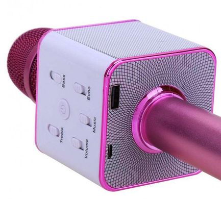 Бездротовий мікрофон Q7 Bluetooth Wireless Wster WS-858 Microphone портативний караоке мікрофон з динаміком та чохлом 20000004 фото