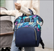 Сумка для мам синій тропік, вулична сумка для мам та малюків, модна багатофункціональна TRAVELING SHAR Yakaa-2377714520/3 фото 2
