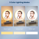 Зеркало для макияжа с LED подсветкой увеличение 10x сенсорное белое косметическое KAR205 KaramanPof-KAR205 фото 3