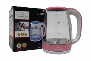 Електрочайник CB-9410 C Рожевий Crownberg WimpexPof-CB9410B Pink фото