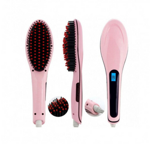 Расческа-выпрямитель для волос Fast Hair Straightener HQT- 906 DEtopik-00002 фото