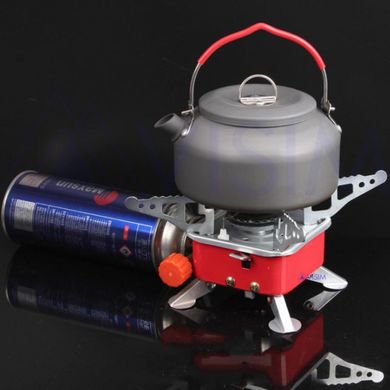 Портативная газовая горелка с ветрозащитой Kovar K-202 Красная 140606 фото