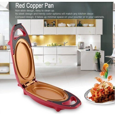 Электрическая сковорода As Seen on TV Red Copper 5 Minute Chef Yaak-2059654 фото