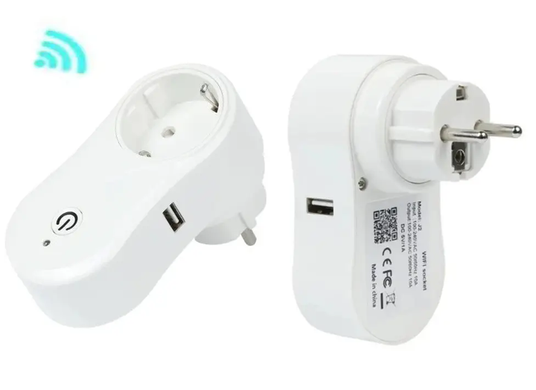 Умная розетка (WI FI socket) + USB TUYA SpartakPof-9206 фото