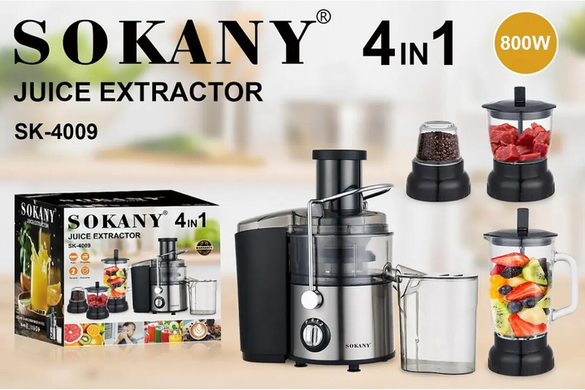 Соковыжималка с высокой мощностью SOKANY SK-4009 FlipMart-SK-4009 фото
