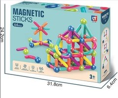 Детский магнитный конструктор Magnetic sticks FD136/Hl-2125 (64 деталей)