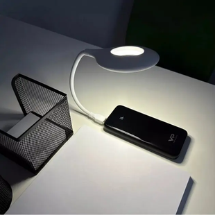 Гибкая USB лампа с голосовым управлением с зарядкой от Power bank белая / Светодиодный фонарь LK-50 OptDropPof-21256320 фото