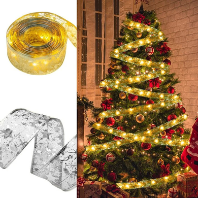 Светодиодная елочная гирлянда в виде ленты 50 Led 5 метров Christmas Decoration Matrix7kmPof-MA419Multi фото