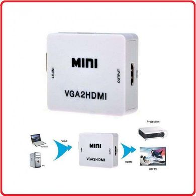 Конвертер відео VGA to HDMI VGA + aux на HDMI spar-5027 фото