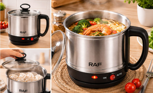 Електрокаструля / Кухонна міні рисоварка RAF R5430 / Каструля-скороварка 1,5 л 600W OptDropPof-2055786 фото