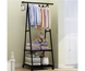 Вішалка стійка органайзер для одягу металева THE NEW COAT RACK з полицею для взуття на колесах 160 х 55 х 42 см навантаження до 20 кг JumpexPof-triangle clothes rach фото 2