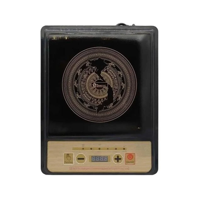 Настільна плита індукційна однокомфорна Domotec MS-5833 2000 Вт Чорна Matrix7kmPof-00008057 фото