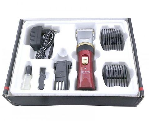 Машинка для стрижки волосся з двома акумуляторами Gemei GM 550 20000007 фото