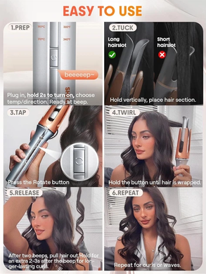 Плойка автоматическая для волос Hair Curler-Bella Matrix7kmPof-00009780 фото