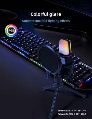 Конденсаторный микрофон Yanmai SF666R USB с RGB-подсветкой OptDropPof-AZ-981 фото