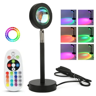 Sunset Lamp RGB 16 цветов - проекционный светильник заката, рассвет с пультом. yakaa-10510 фото