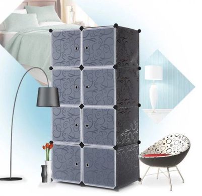 Шкаф органайзер Storage Cube Cabinet МР 28-51 пластиковый Черный arman-Mp-28-51 фото