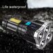 Светодиодный ручной аккумуляторный фонарь L S03 переносной LED+COB карманный фонарь USB ЮСБ 5555 фото 8
