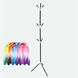 Вішалка для підлоги чорна розбірна вішалка для одягу Coat Rack 12 гачків Venera7kmPof-VE53 фото 3