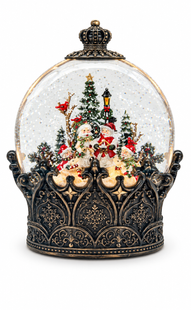XMAS Новогодний ночник снежный шар &laquo;Снеговики&raquo; WDL-26006B SpartakPof-10536 фото