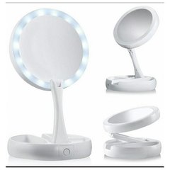 Настольное зеркало для макияжа Mirror с LED подсветкой складное круглое!!!!