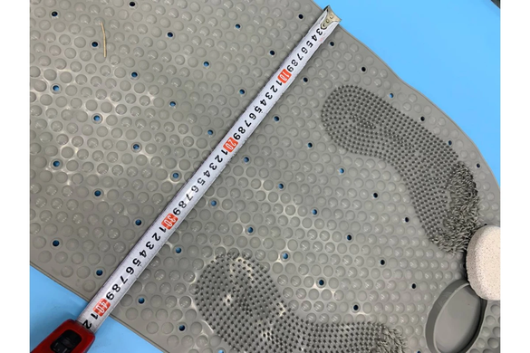 Нековзний килимок з шліфувальним каменем для ванної кімнати Bathroom mat GrantoptPof-7515 фото
