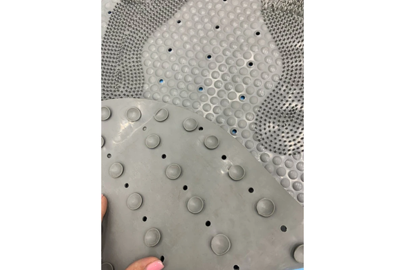 Нековзний килимок з шліфувальним каменем для ванної кімнати Bathroom mat GrantoptPof-7515 фото