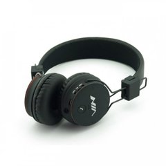 Бездротові Bluetooth Навушники з MP3 плеєром NIA-X2 Радіо блютуз Чорні spar-4068 фото
