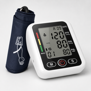 Тонометр на руку Electronic Blood Pressure Monitor (БЕЛЫЙ) (LY-86) PofMEL-16114 фото