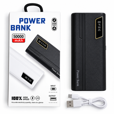 Power Bank 50000mAh з Quick Charge 2 USB / Повербанк UN-3104 зі швидкою зарядкою та ліхтариком OptDropPof-2018188 фото