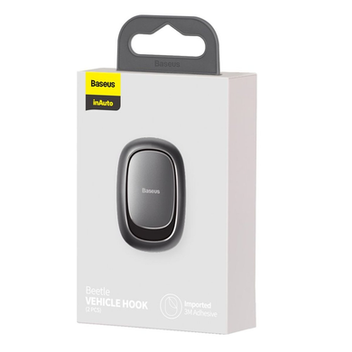 Гачки-тримачі Baseus Beetle Vehicle Hook Dark Grey Kmt5Pof-000079635 фото