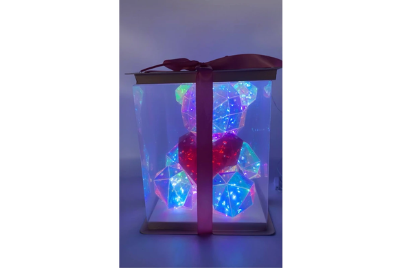 Светодиодный мишка с сердечком Love Bear LED 25см RED GrantoptPof-8212 фото