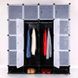 Пластикова шафа Storage Cube Cabinet MP-416-102A, 16 секцій arman-Mp-416-102 фото 2