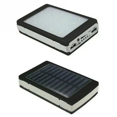 Мобильная Зарядка POWER BANK +LED Solar / Повербанк UN-3102 SOLAR 40000mAh OptDropPof-2018186 фото