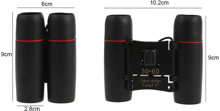 Бінокль компактний Protech 30 х 60 із чохлом Black yaka-G7895477 фото