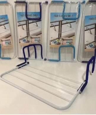 Знімна сушарка для одягу Fold Clothes Shelf блакитна GrantoptPof-Fold Clothes Shelf BLUE фото