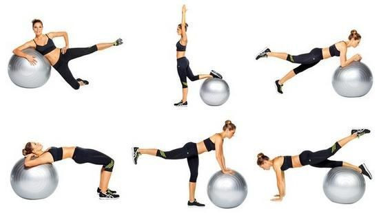 Фитбол Мяч для фитнеса (фитбол) 75 см Rising Anti Burst Gym Ball KaramanPof-ma338blue фото
