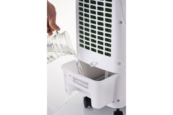 Охладитель воздуха Germatic SK-001J, (120W, сенс. кн., пульт, экран, колёса, авто.вращ., ёмкость - 5,5л, 2 конт. для льда) MeladPof-14925 фото