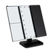 Зеркало для макияжа с LED подсветкой прямоугольное тройное чёрное rafTV-3 фото 2