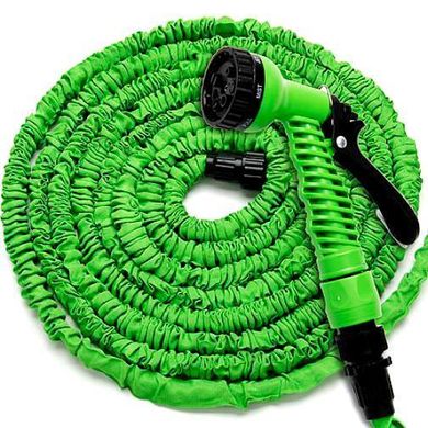 Садовый шланг для полива Magic Hose зеленый саморастягивающийся с распылителем 45м x-hose45m фото